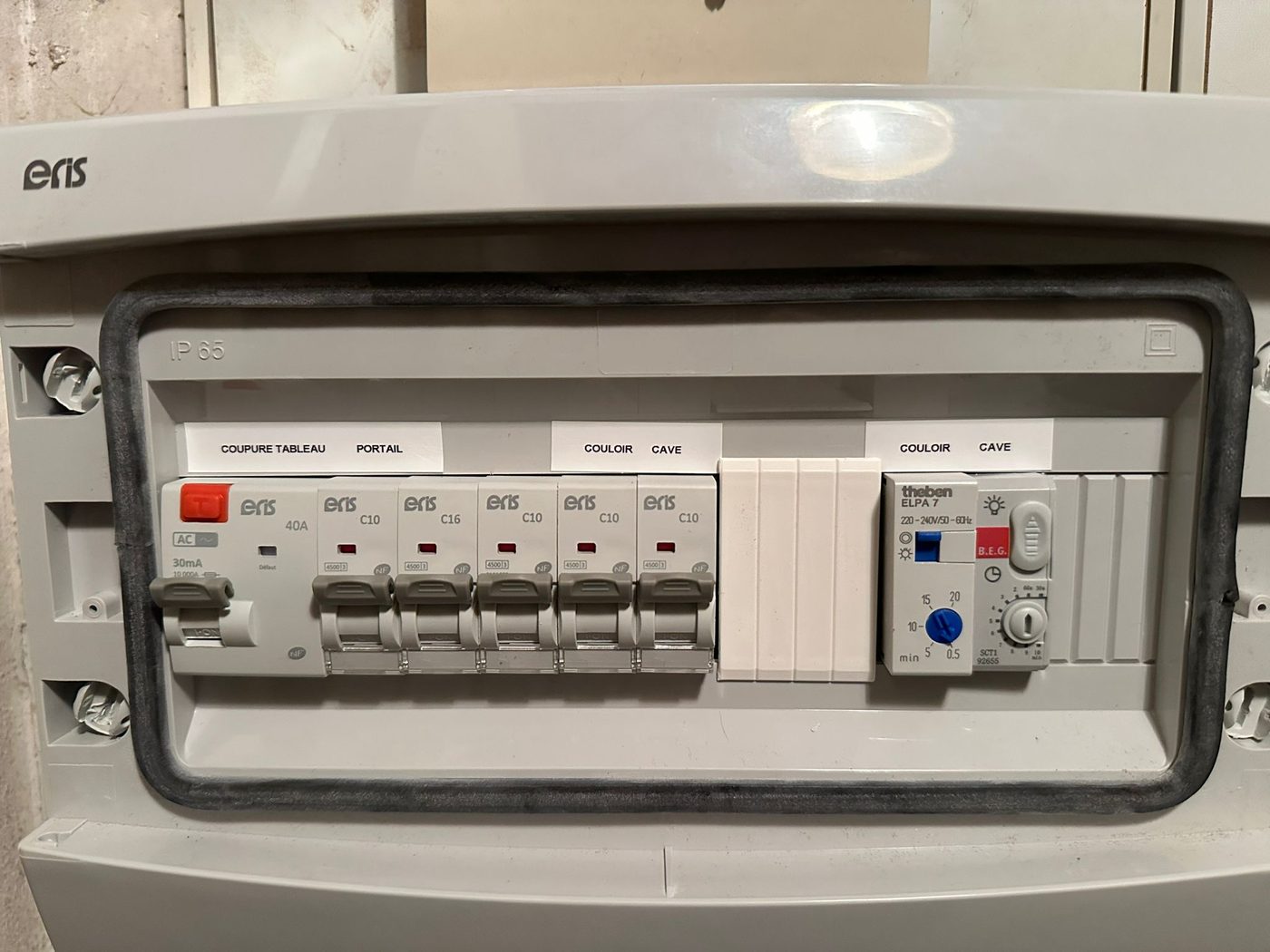 Coffret étanche IP65 avec étiquetage